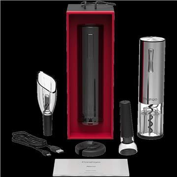 Nemi, Electric wine opener, aerator, vacuum preserver, Silver color