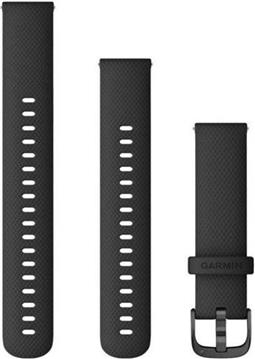 Zamjenski remen Garmin 18mm - Black (siva kopča)