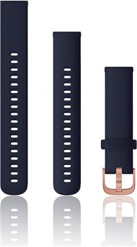 Zamjenski remen Garmin 18mm - Navy Blue (RoseGold kopča) - za vivomove 3S