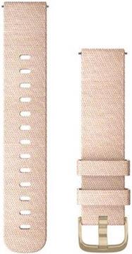 Zamjenski remen Garmin 20mm - Blush Pink Nylon (LightGold kopča)