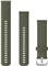Zamjenski remen Garmin 20mm - Moss green (srebrna kopča)