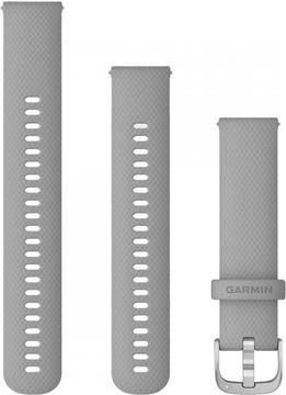 Zamjenski remen Garmin 20mm - Powder Gray (srebrna kopča)