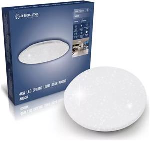 Asalite LED ceiling lamp EMILY 36W 4000K (3240 lumens) round/star/glitter effect