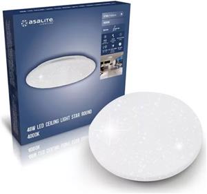 Asalite LED ceiling lamp LAURA 48W 3000K, 4320 lumens Round/star/glitter effect