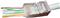 Gembird Cat5e Cat6 pass-through modular FTP plug 8P8C, 100 pcs
