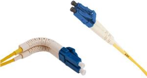 NFO Patch cord, LC UPC-LC UPC, Singlemode 9 125, G.657A2, Duplex, 90 degree, 5m