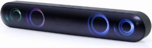 Gembird Bluetooth soundbar with LED light effect, black