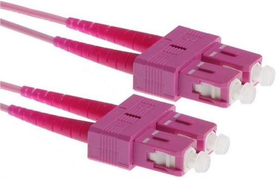 NFO Patch cord, SC-SC, Multimode 50 125, OM4, LSZH, 2mm, Duplex, 3m