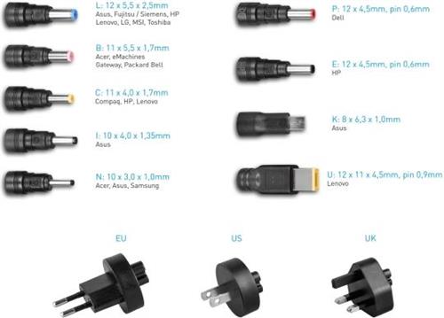 Avacom univerzal. punjač QuickTIP 45W sa 9 konekt.