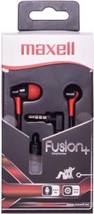 Maxell Fusion slušalice, crno-crvene