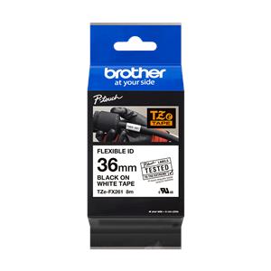 Brother Flexi-Tape P-Touch TZEFX261 - 35 mm - Black on White