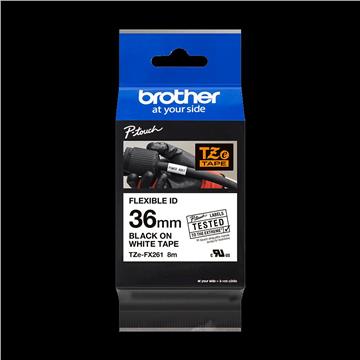 Brother Flexi-Tape P-Touch TZEFX261 - 35 mm - Black on White