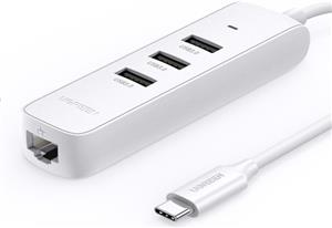 Ugreen adapter USB-C 3.0 to Ethernet + 3 USB HUB ports
