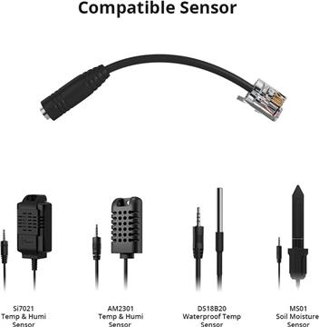 SONOFF adapter 2.5mm to RJ9 for temperature, humidity sensor and extension