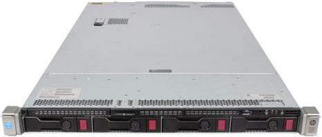 Refubrished HPE ProLiant DL360 Gen9 V4 Rack Server with 2xXeon E5-2640v4 10-Core 2.40 GHz, 32 GB DDR4 RAM, 4x300 GB SAS 10K