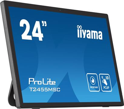 60,5cm/24'' (1920x1080) Iiyama ProLite T2455MSC-B1 16:9 5ms IPS HDMI DisplayPort USB 3.0 VESA Speaker