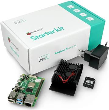 Set Raspberry Pi 4 B, 2GB, Starter Kit + kučište s dva ventilatora, JustPi