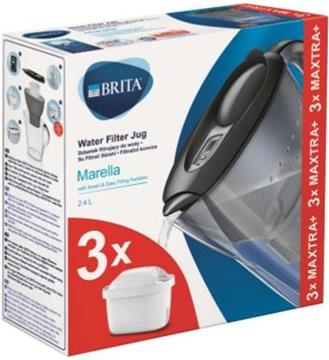 Brita Marella PF Grafit + 3 wkłady Maxtra Pure Performance