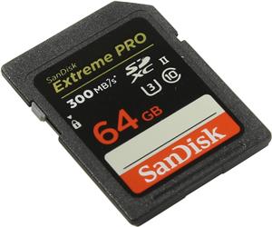 64 GB SDXC CARD SanDisk Extreme PRO UHS-II V60 280/100MB
