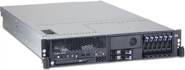 Refurbished Server IBM System x3650 Xeon 5050 4GB 2x 73,4GB SAS DVD 2x 835W PSU Rails