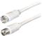 Transmedia TV-SAT Kabel F to IEC 5m, White