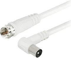 Transmedia TV-SAT Kabel F-plug straight - IEC-plug angled 1,5 m