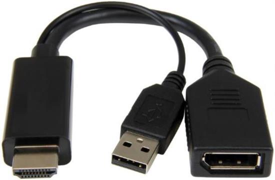 Gembird Active 4K HDMI to DisplayPort adapter, black