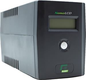 Elsist UPS NemoLCD65 650VA/240W, Line-Interactive, USB, RJ11/RJ45, 2×Schuko, 1×4,5Ah, 10min. autonomija