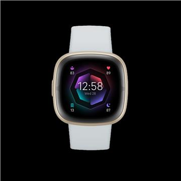 FitBit Sense 2 Smartwatch nebelblau/aluminium softgold