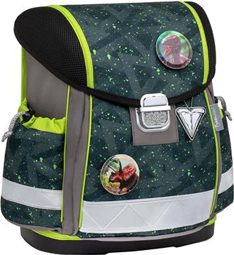 Torba školska Belmil classy with patches green Splash 403-13/AG/PC-4