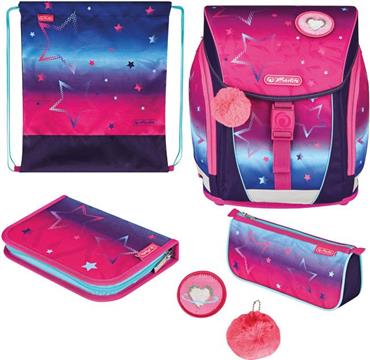 Torba školska anatomska Filolight Pink Stars Herlitz 50043187