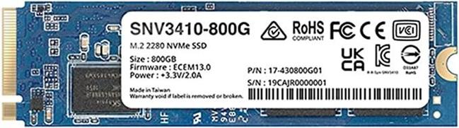 Synology 800GB SSD SNV3410-800G M.2 NVMe