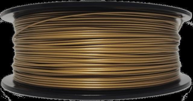 Filament for 3D, PLA, 1.75 mm, 1 kg, gold