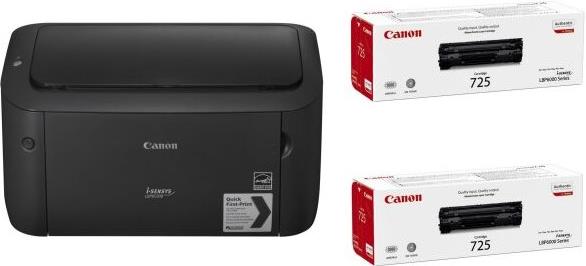 Canon laser LBP6030B + 2 x CRG725