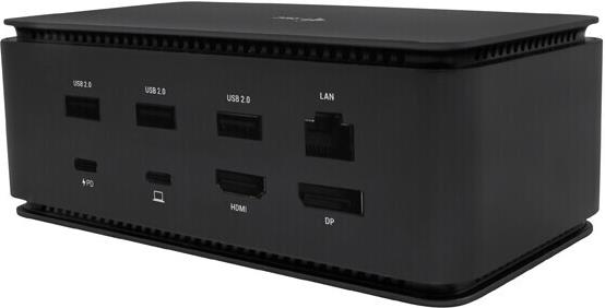 i-tec USB4 Metal Docking station Dual 4K 1x HDMI 1x DP 2x 4K / 1x 8K LAN Audio czytnik kart 7x USB + Power Delivery 80 W - Stacja dokująca bez zasilacza zgodna z USB-C i Thunderbo