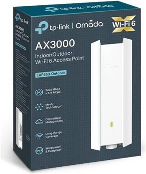 TP-Link Omada EAP650-Outdoor V1 - wireless access point - Wi-Fi 6 - cloud-managed