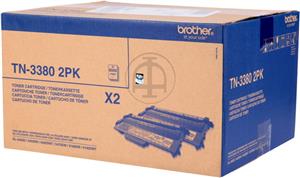 Brother TN3380 2PK - 2-pack - black - original - toner cartridge