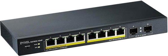 ZYXEL GS1900-10HP v2 8-port PoE Switch