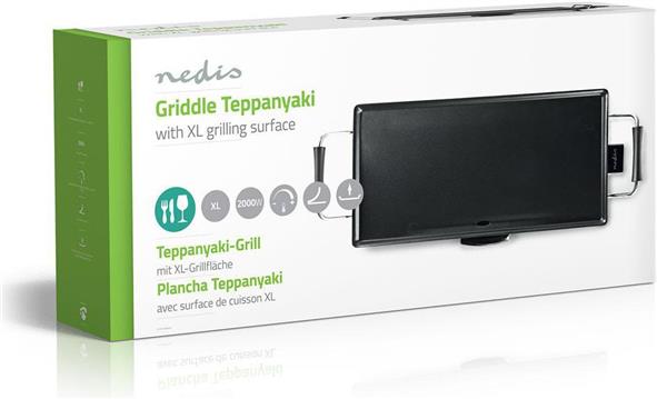 Električna ploča NEDIS FCTE110EBK50, Griddle Teppanyaki, 50cm