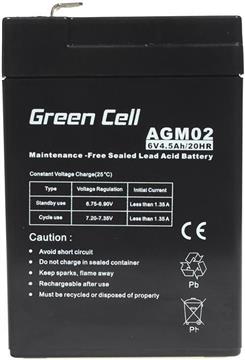 Green Cell (AGM02) baterija AGM 6V/4.5Ah