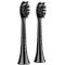 AENO Replacement toothbrush heads, Black, Dupont bristles, 2pcs in set (for ADB0004/ADB0006 and ADB0003/ADB0005)