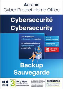 Acronis Cyber Protect Home Office Essentials - ESD - Subscription License - 1 year - 3 computers