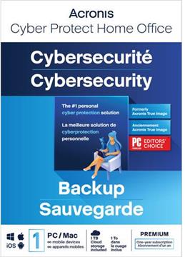 Acronis Cyber Protect Home Office Premium incl. 1 TB Acronis Cloud Storage - ESD - Subscription License - 1 year - 1 computer