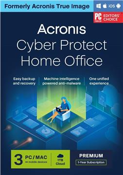 Acronis Cyber Protect Home Office Premium incl. 1 TB Acronis Cloud Storage - ESD - Subscription License - 1 year - 3 computers