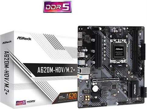 ASRock A620M-HDV/M.2+ - motherboard - micro ATX - Socket AM5 - AMD A620