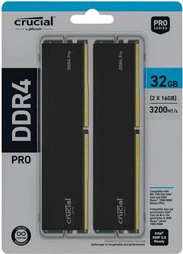 32 GB DDR4-RAM PC3200 Crucial PRO Gaming (2x16GB) CP2K16G4DFRA32A