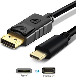 USB-C > DisplayPort (ST-ST) 1,8m 4K 60Hz Black
