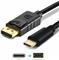 USB-C > DisplayPort (ST-ST) 1,8m 4K 60Hz Black