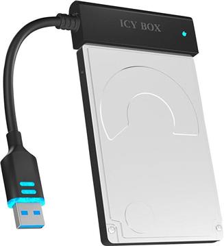 Icybox IB-AC603B-U3 USB 3.2 case/adapter for 2.5" SATA HDD/SSD disk.