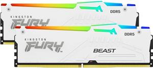 Kingston Fury Beast White RGB 32GB [2x16GB 5600MHz DDR5 CL40 DIMM]